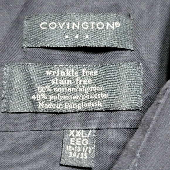 Covington Full Button LS Black - Size XXL - Picture 4 of 4